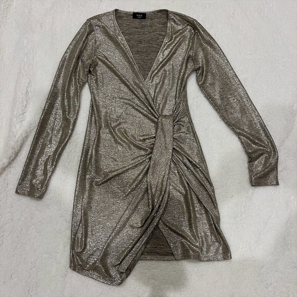 White Gold Vici Dress in Size L